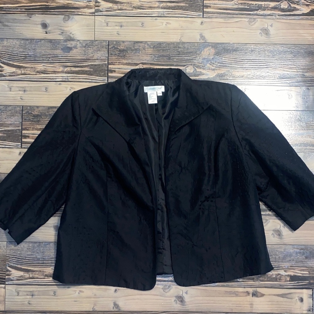 Coldwater Creek Silk Black Women's Blazer